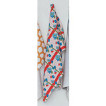m. lynne designs floral & stripe microfiber tea towel