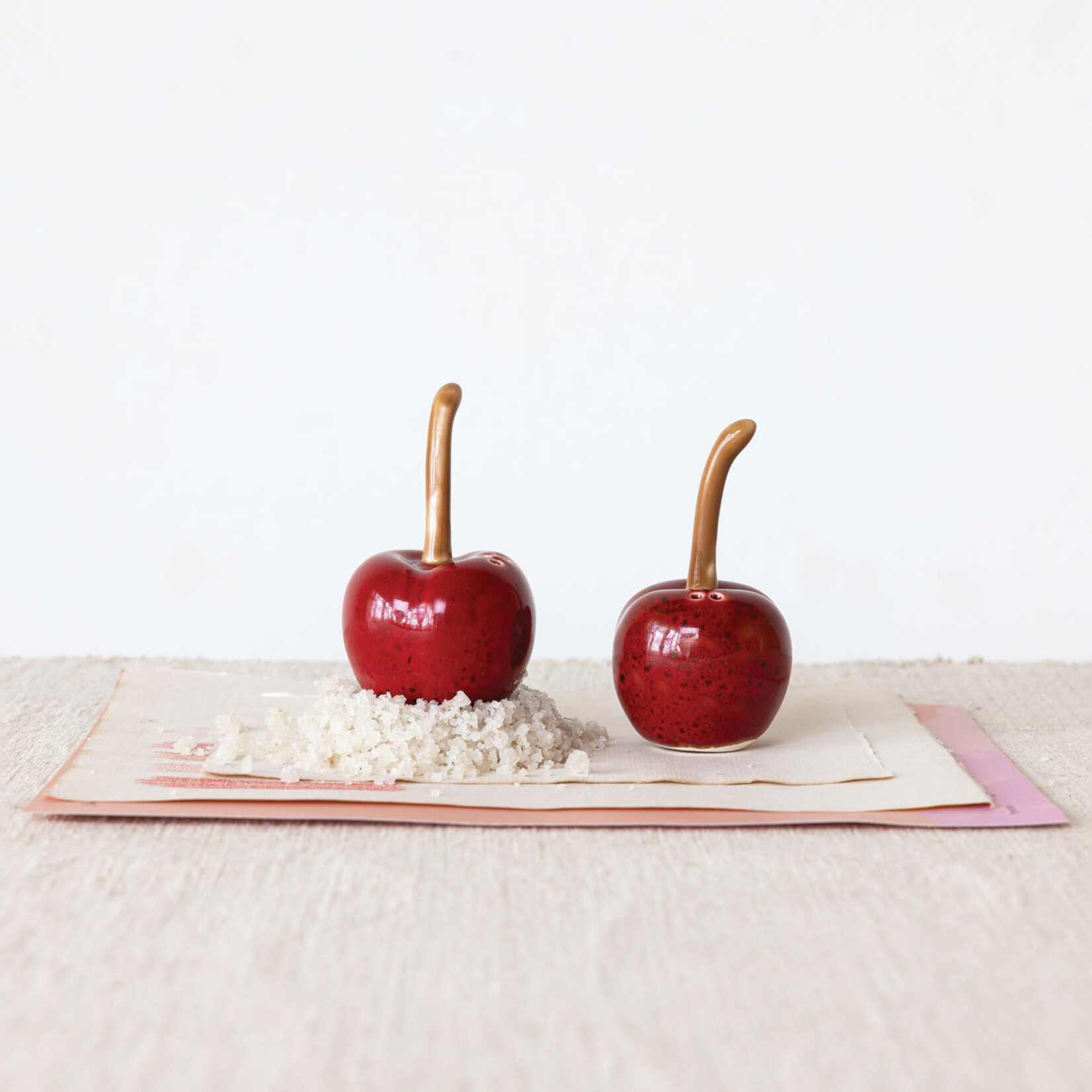 m. lynne designs cherry salt & pepper set