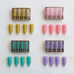 m. lynne designs colorful bottle taper candles