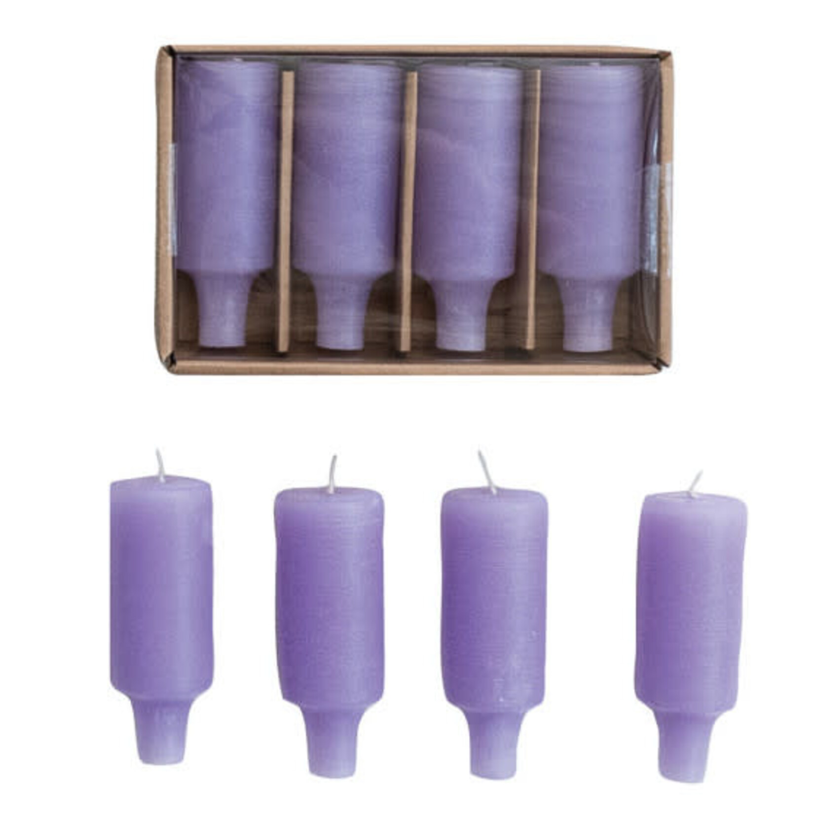 m. lynne designs colorful bottle taper candles