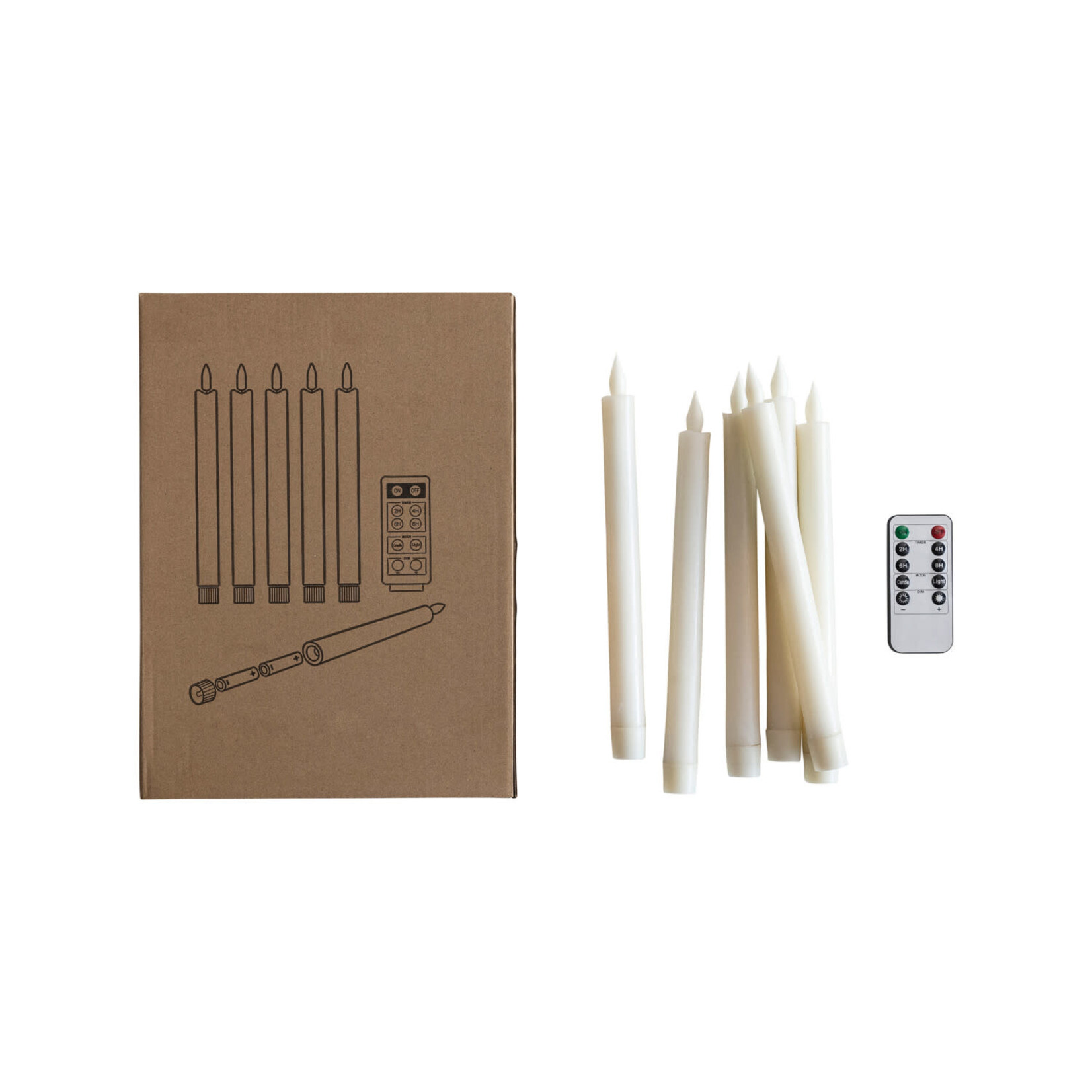 m. lynne designs flameless taper LED boxed set