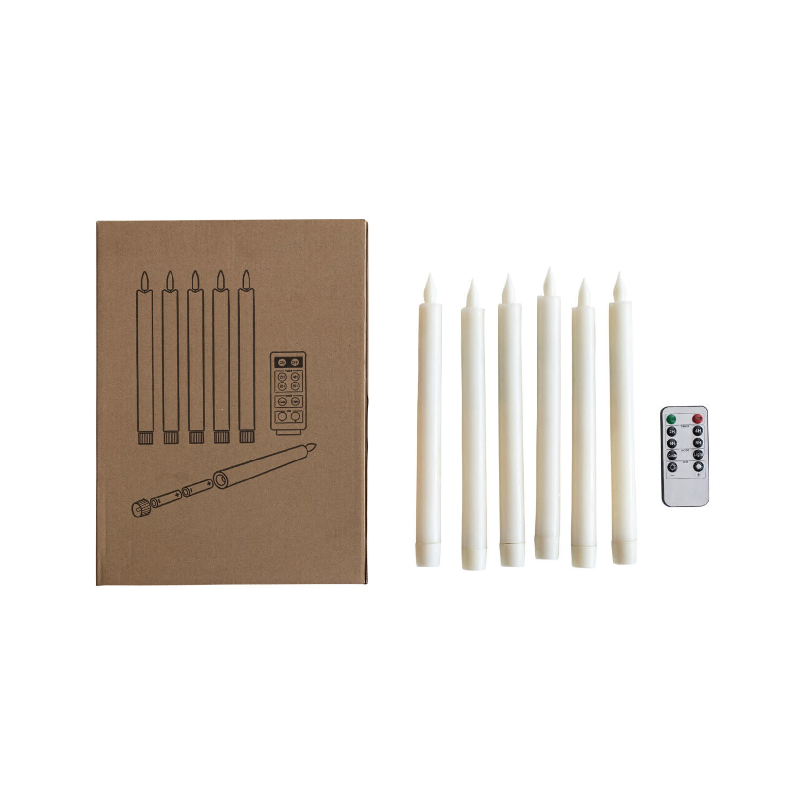 m. lynne designs flameless taper LED boxed set