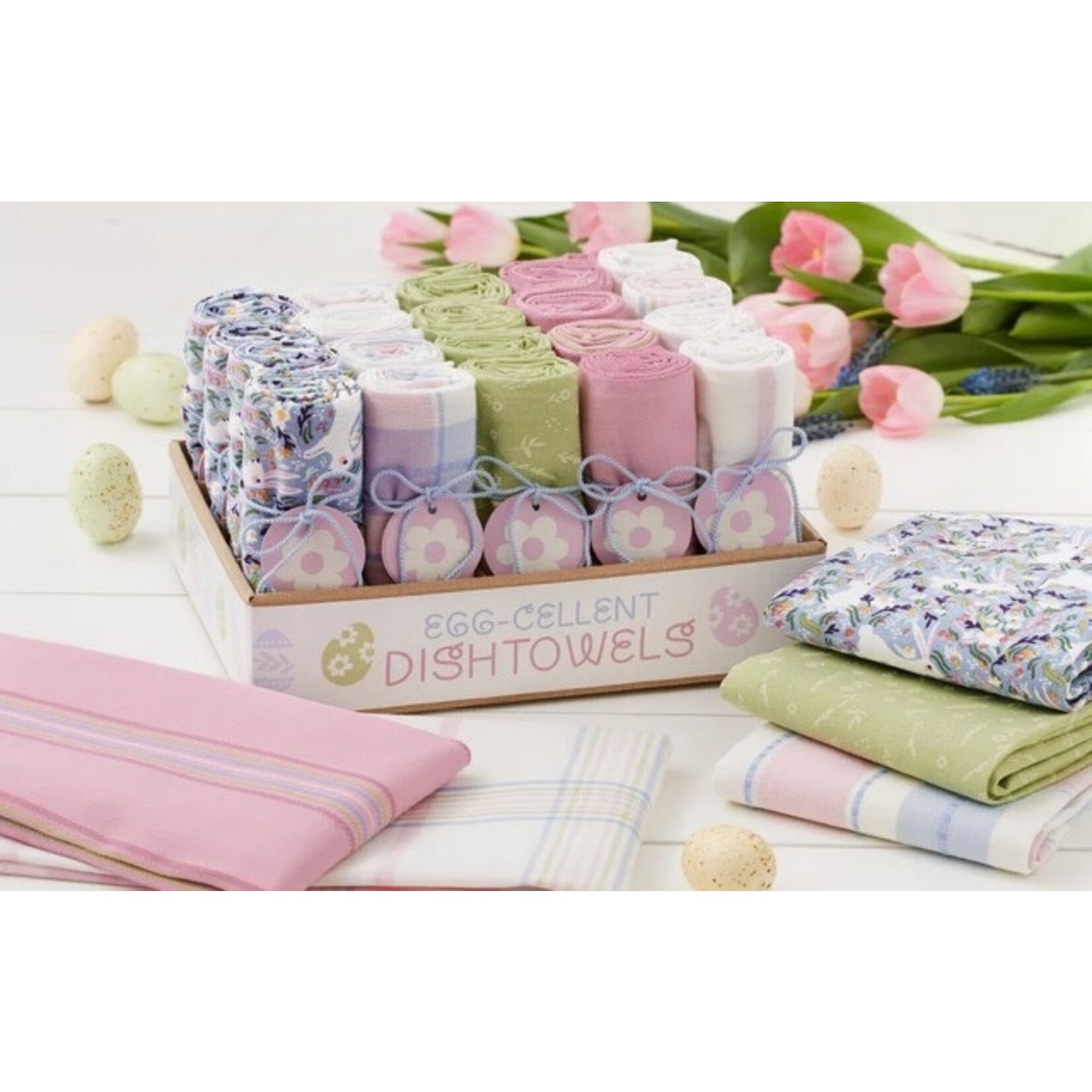 m. lynne designs easter tea towel