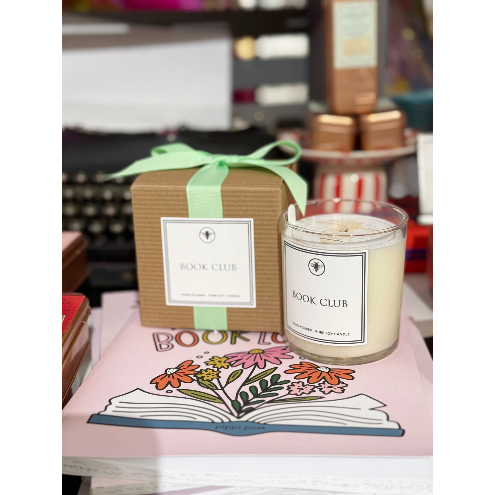 m. lynne designs book club candle
