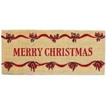 m. lynne designs merry christmas bows door mat