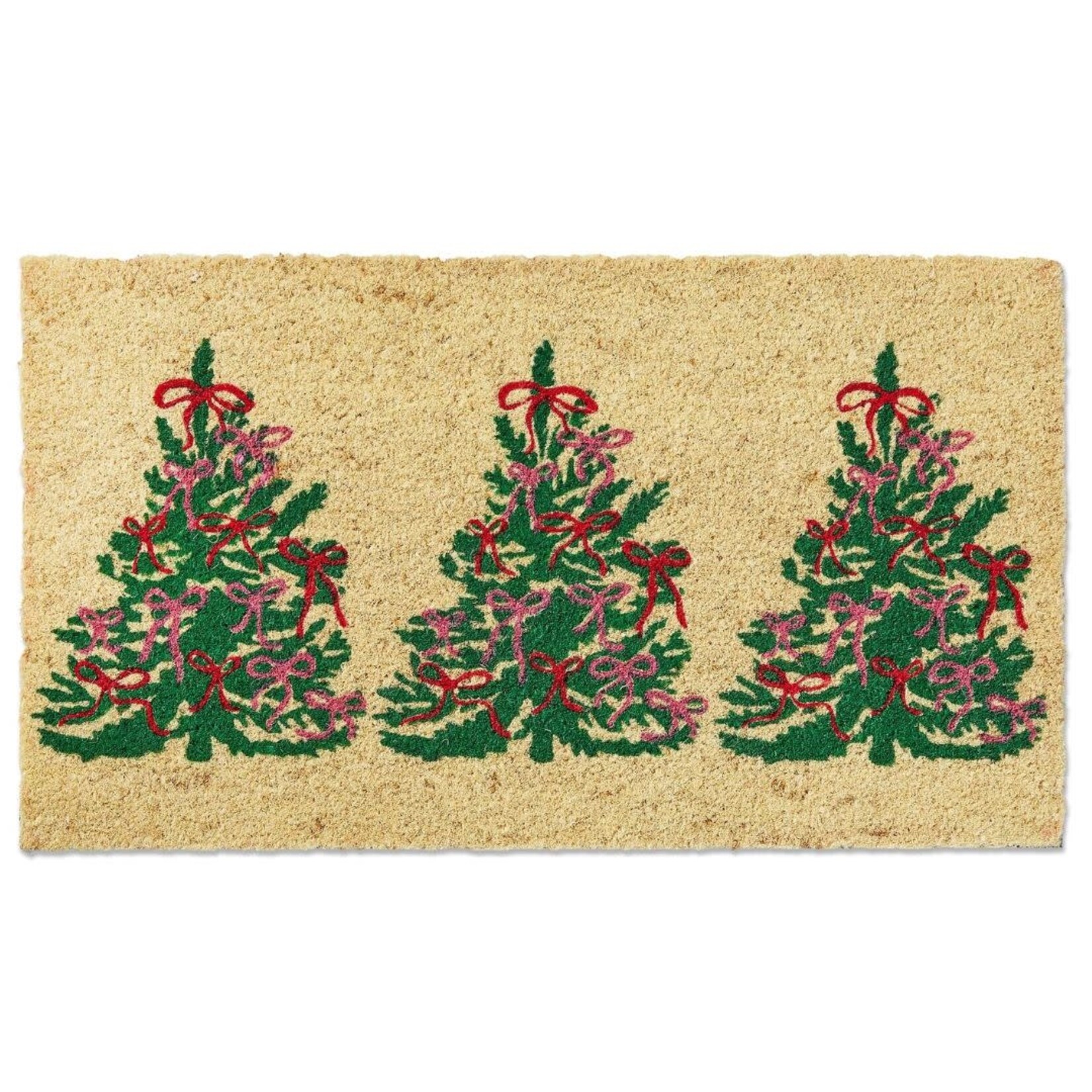 m. lynne designs bows christmas tree door mat