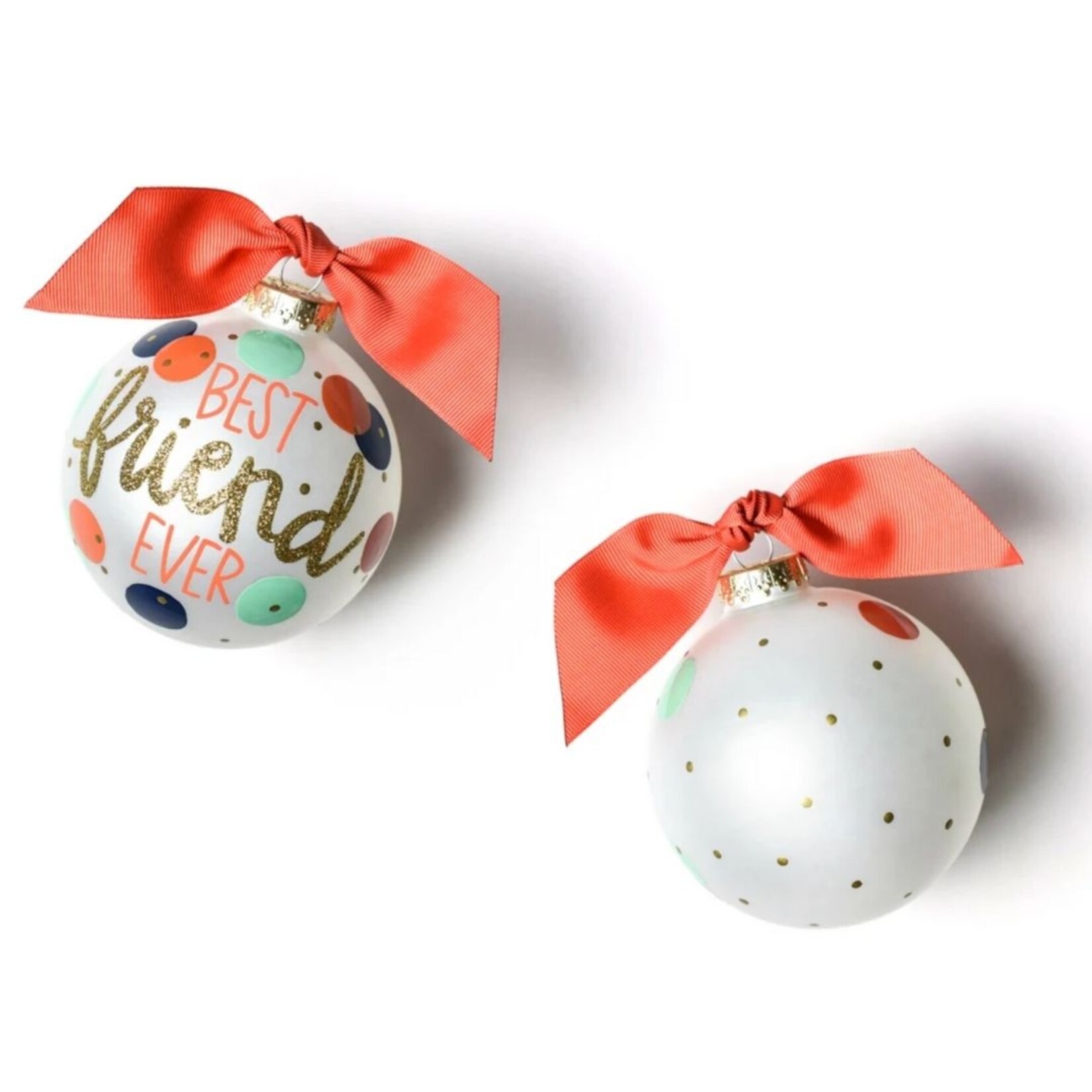 coton colors best friend ever glass ornament