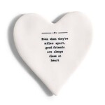 m. lynne designs miles apart heart coaster