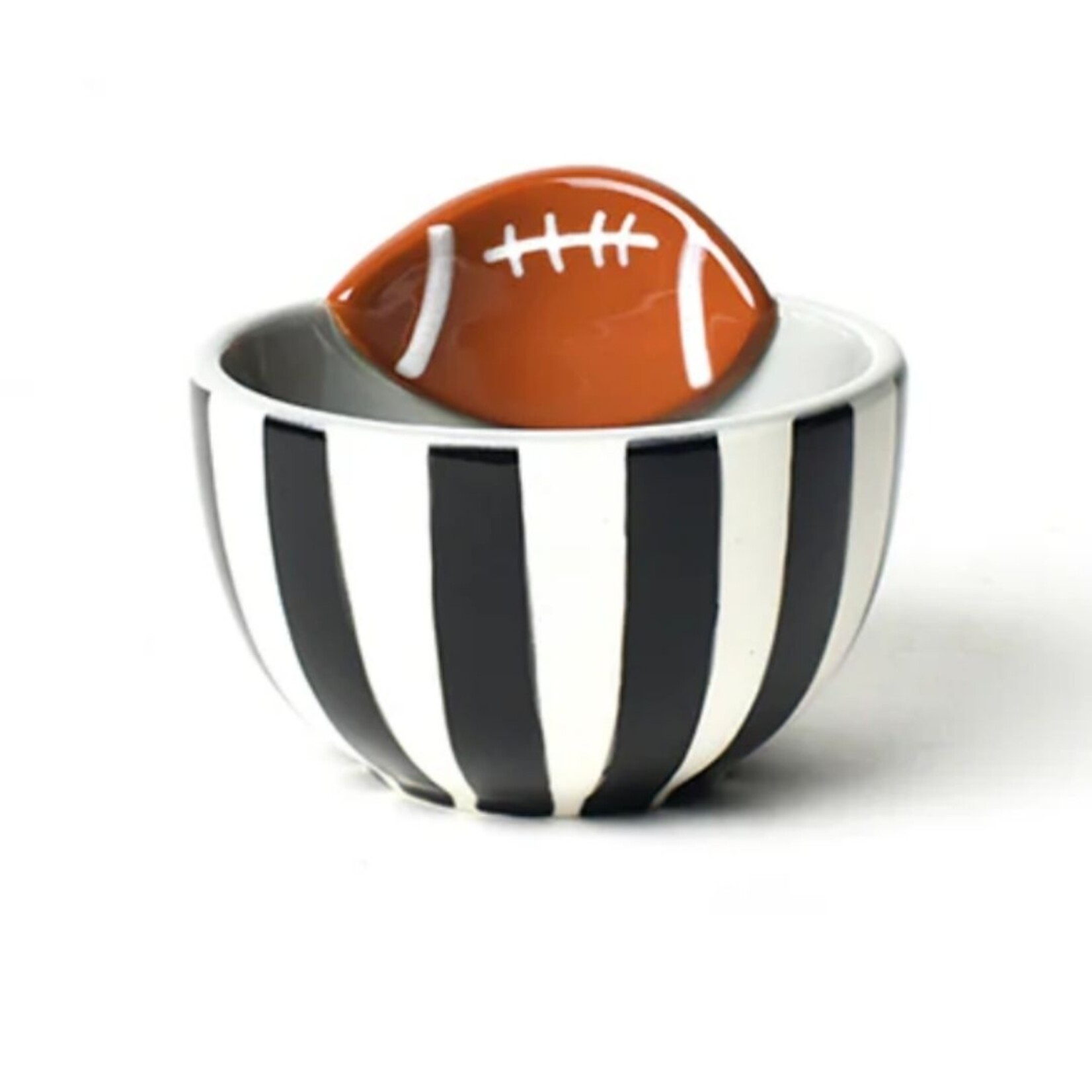 happy everything football embellishment bowl