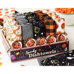 m. lynne designs halloween spooky dishtowel