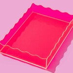 taylor elliott designs pink rectangle medium acrylic tray