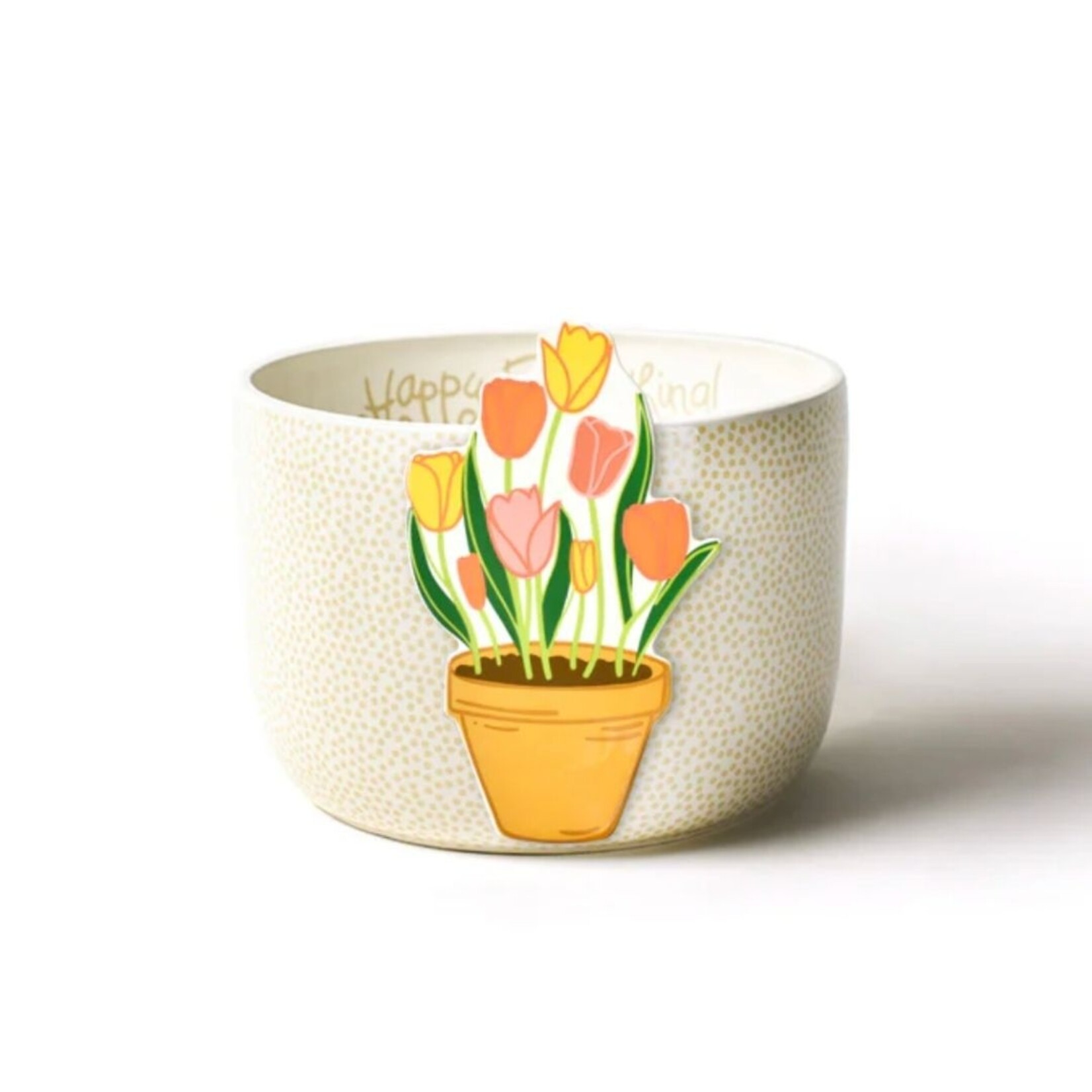 happy everything pot of tulips big attachment