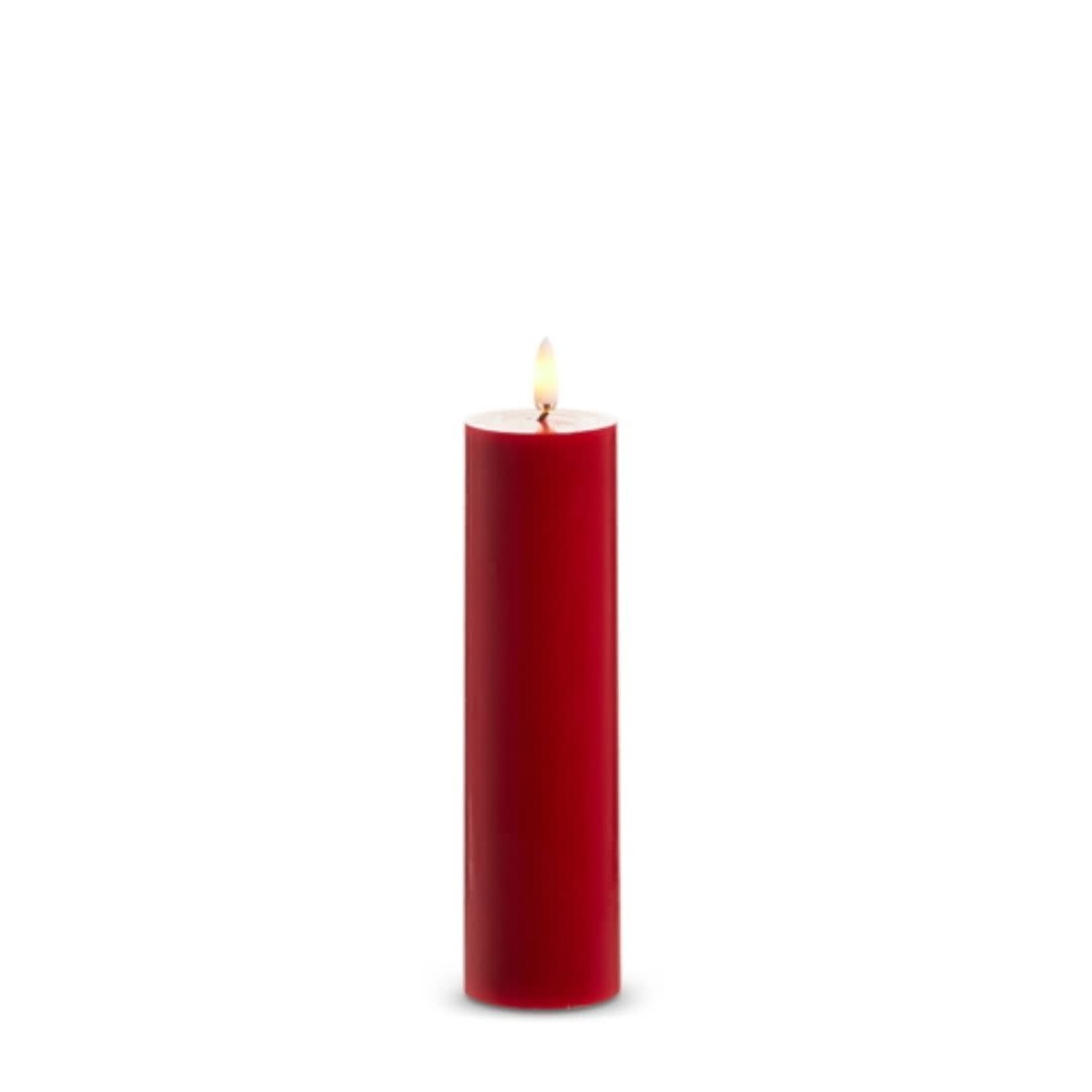 m. lynne designs red pillar flameless candle
