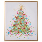 m. lynne designs confetti tree framed art canvas