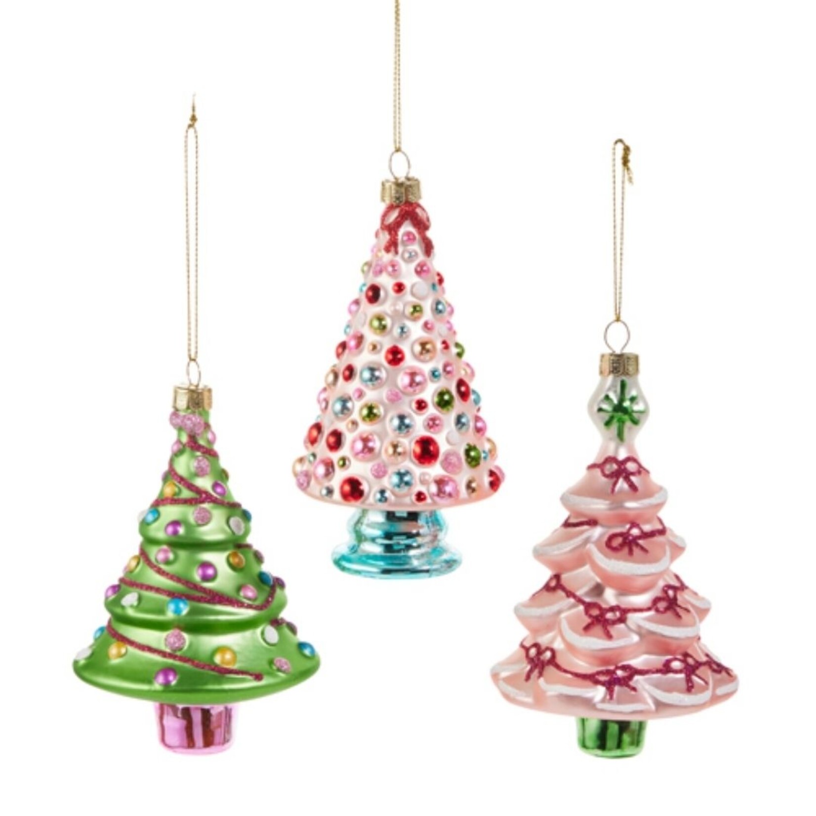 m. lynne designs glass tree ornament