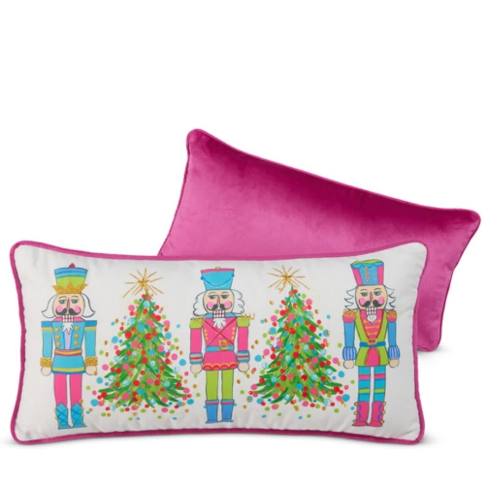m. lynne designs bright nutcracker lumbar pillow