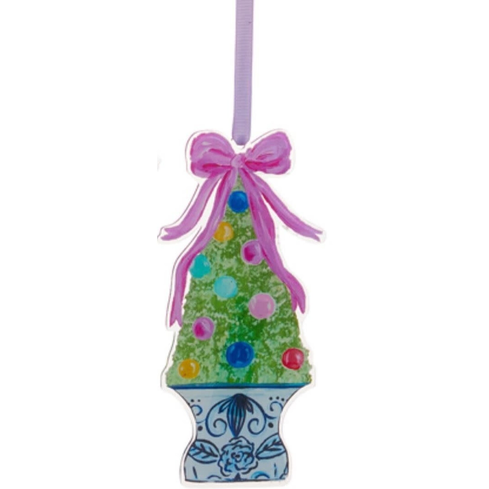 m. lynne designs acrylic chinoiserie topiary ornament