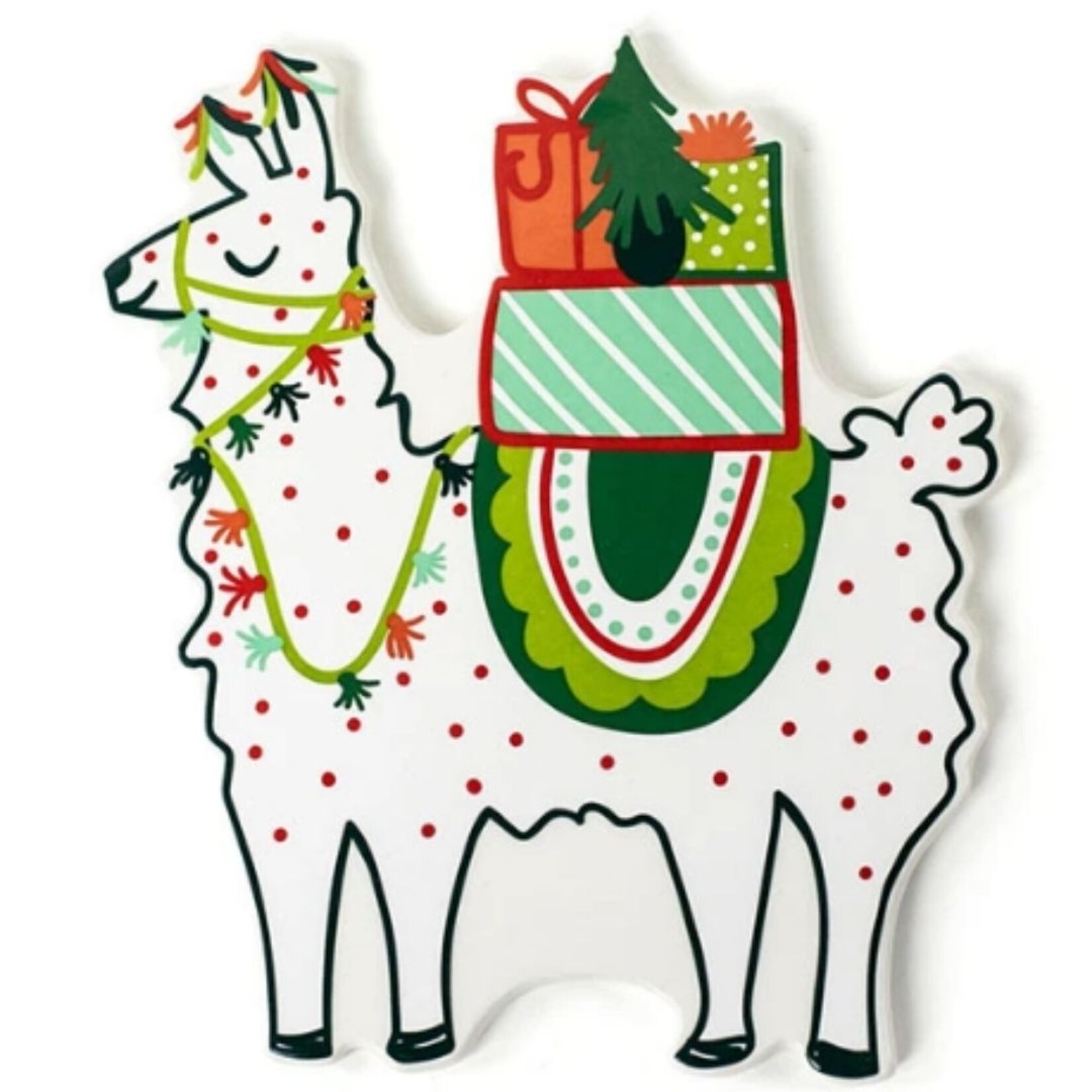 happy everything 2021 holiday party llama mini attachment