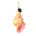 happy everything conch shell shaped ornament