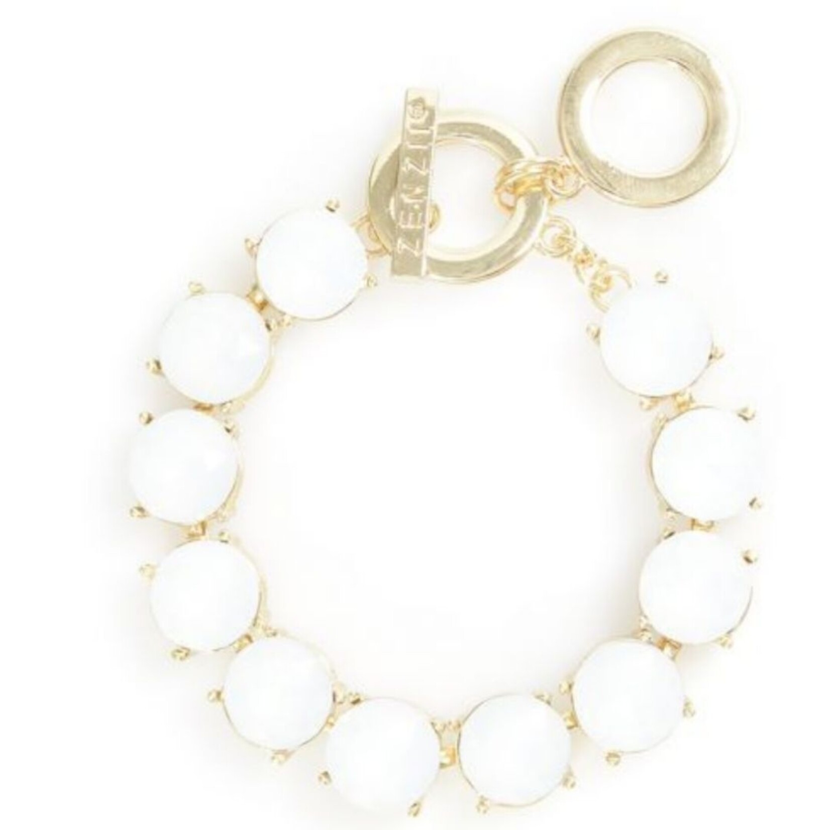m. lynne designs white chunky diamond bracelet