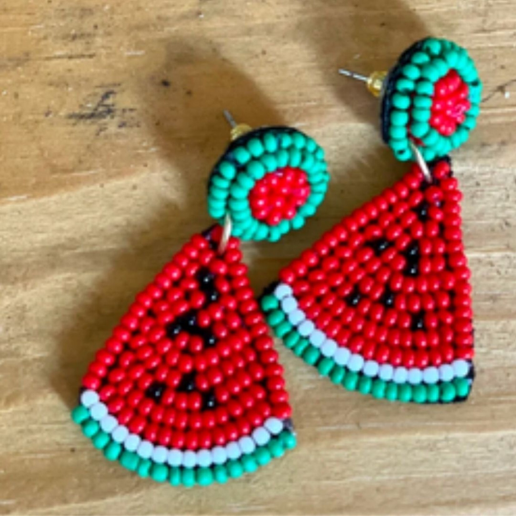 m. lynne designs watermelon slice earring