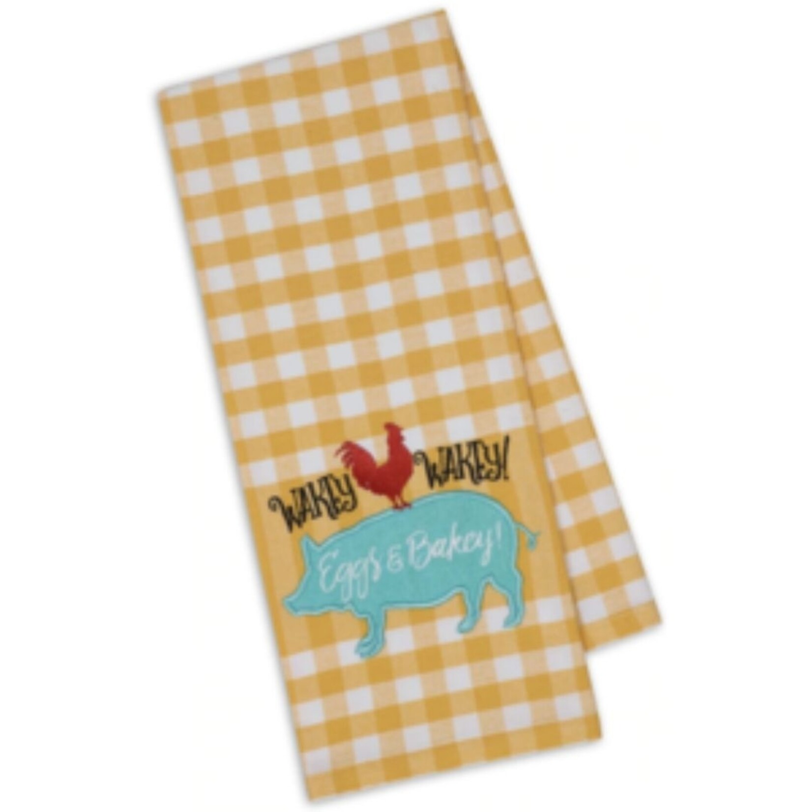 m. lynne designs wakey wakey tea towel