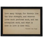 m. lynne designs vinvent van gogh framed quote