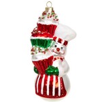 m. lynne designs snowman baker ornament