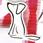 m. lynne designs simple dog sticker