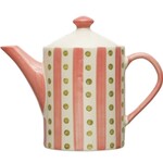 m. lynne designs pink & green pitcher