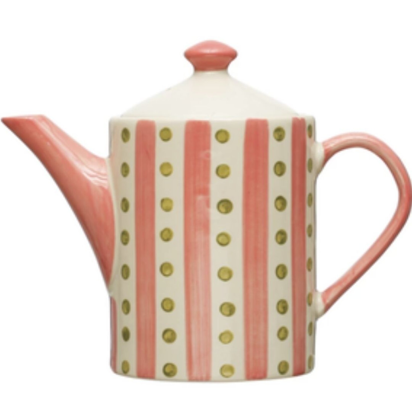 m. lynne designs pink & green pitcher