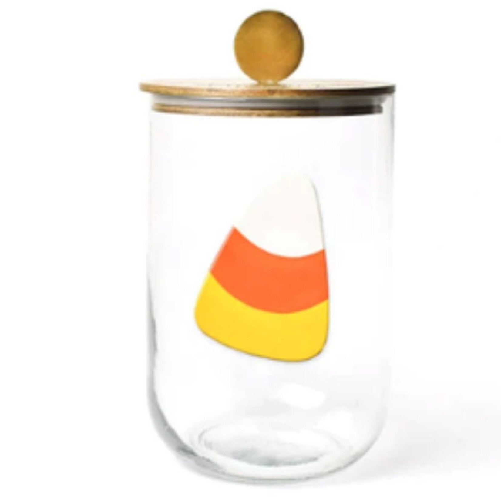 happy everything mini wooden lid glass jar
