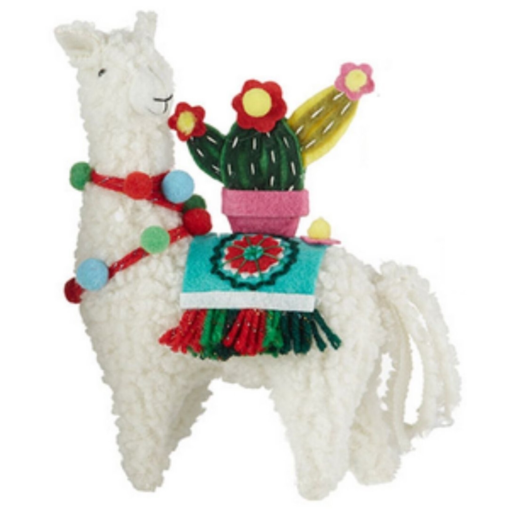 m. lynne designs llama with cactus ornament