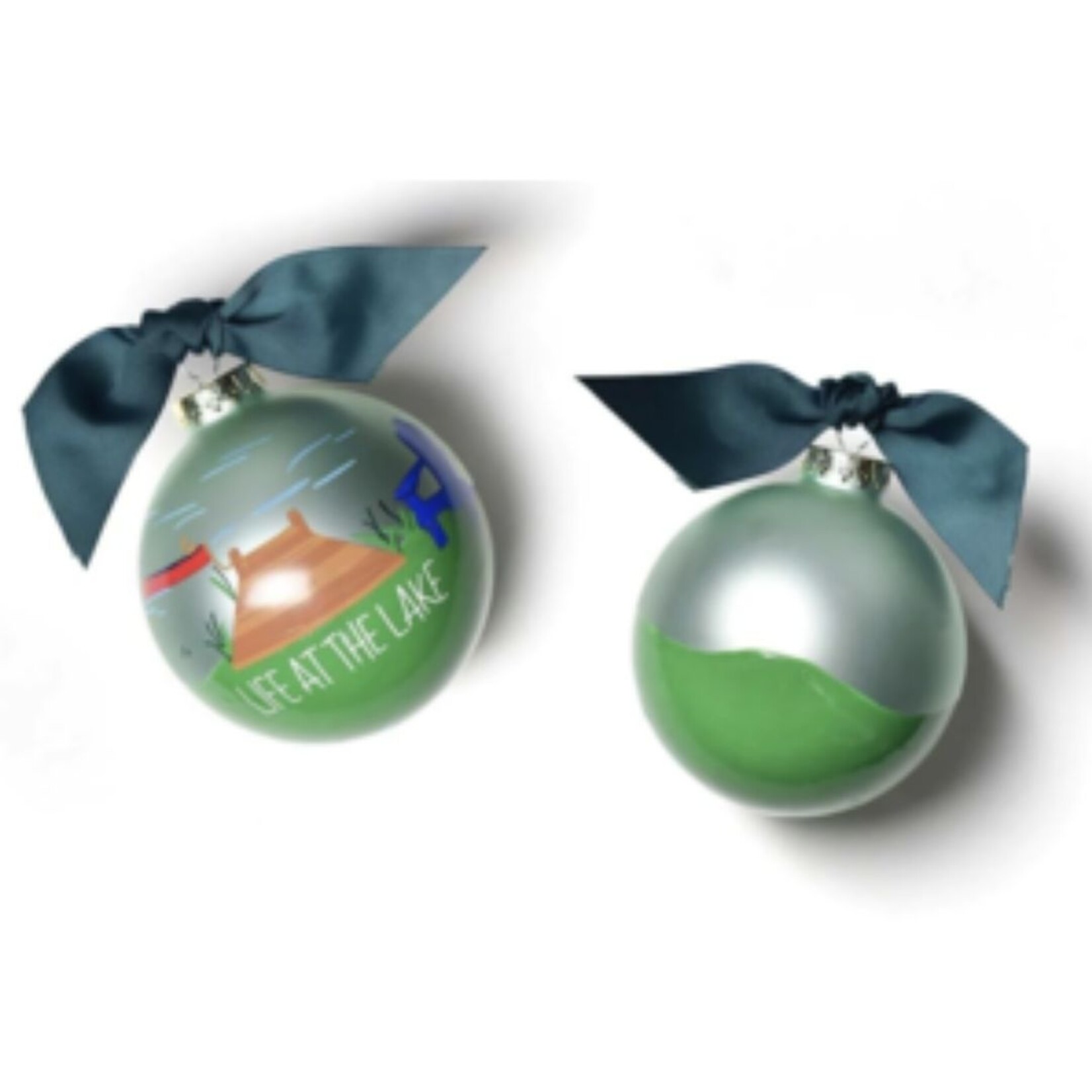 coton colors life at the lake glass ornament