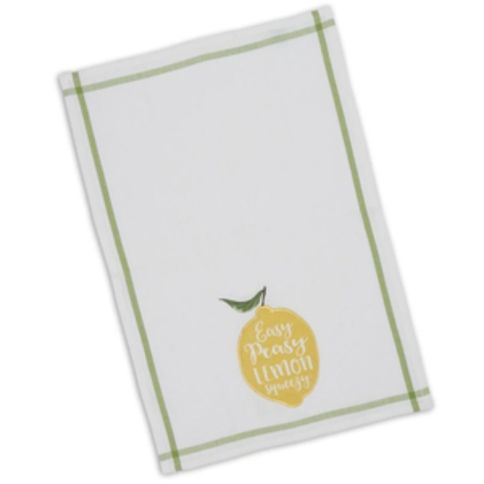 m. lynne designs lemon squeezy tea towel