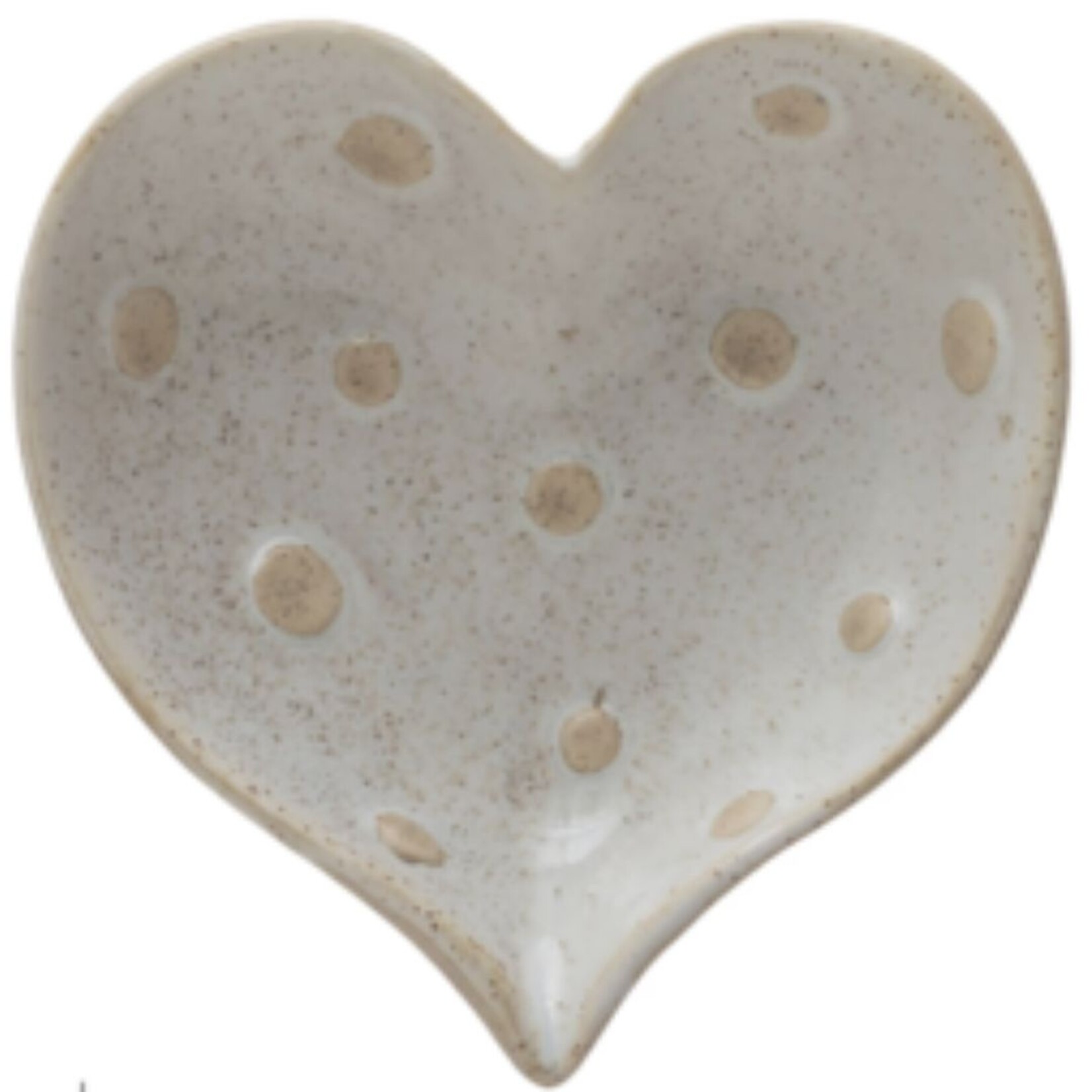 m. lynne designs heart with polkadots trinket dish