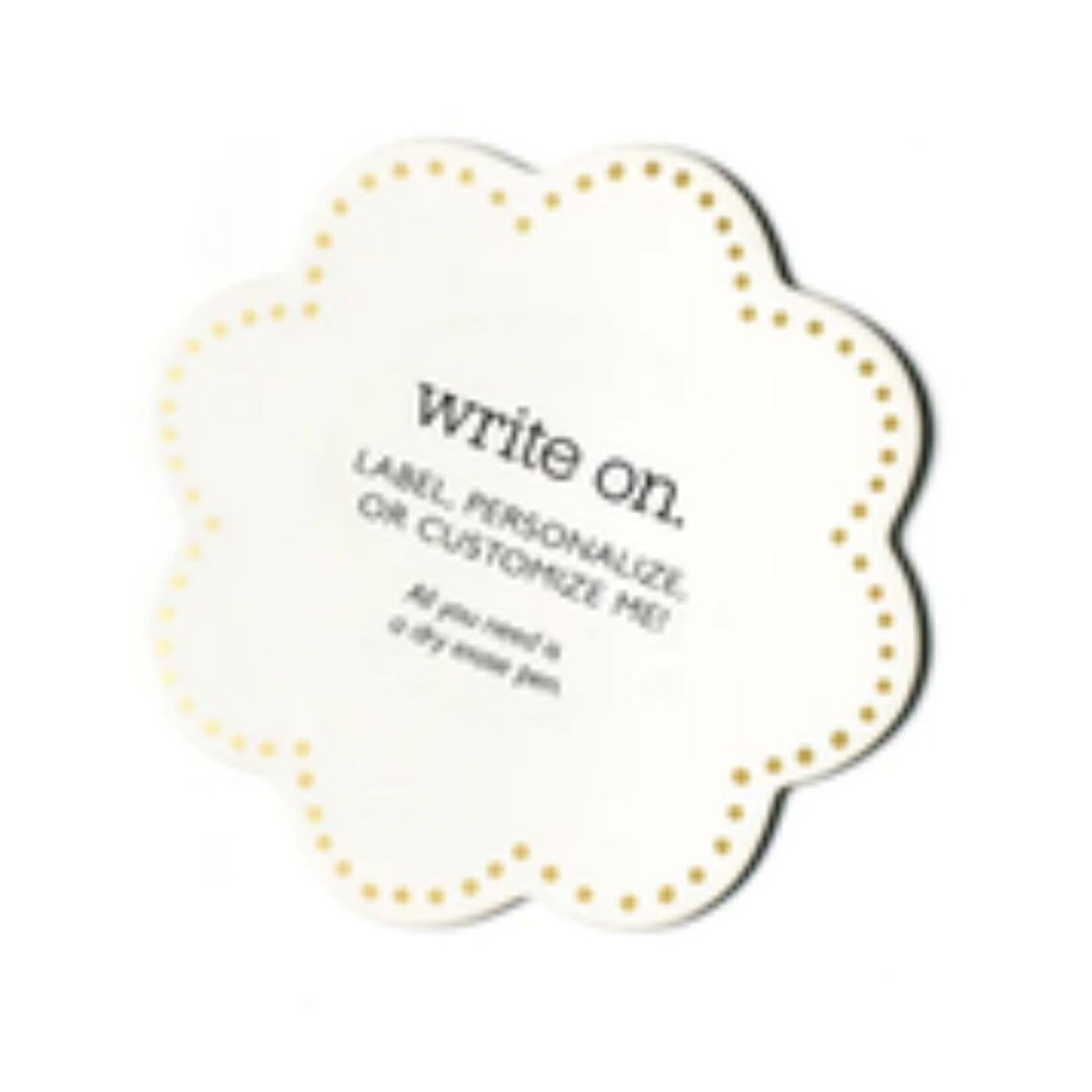 happy everything gold dot write on mini attachment