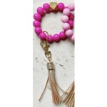 m. lynne designs fuchsia o keychain