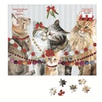 m. lynne designs festive cat bunch puzzle
