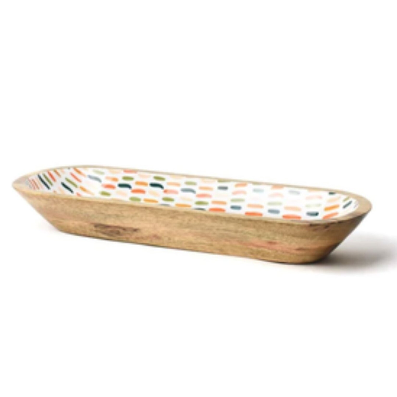 coton colors feather dusk wooden dough bowl