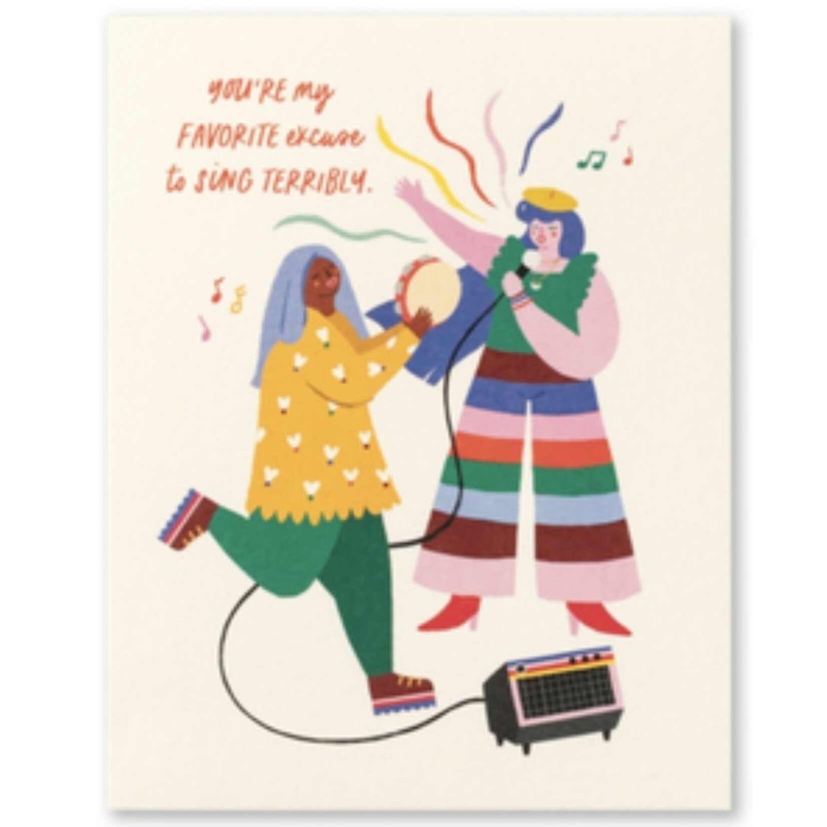 m. lynne designs favorite excuse to sing card