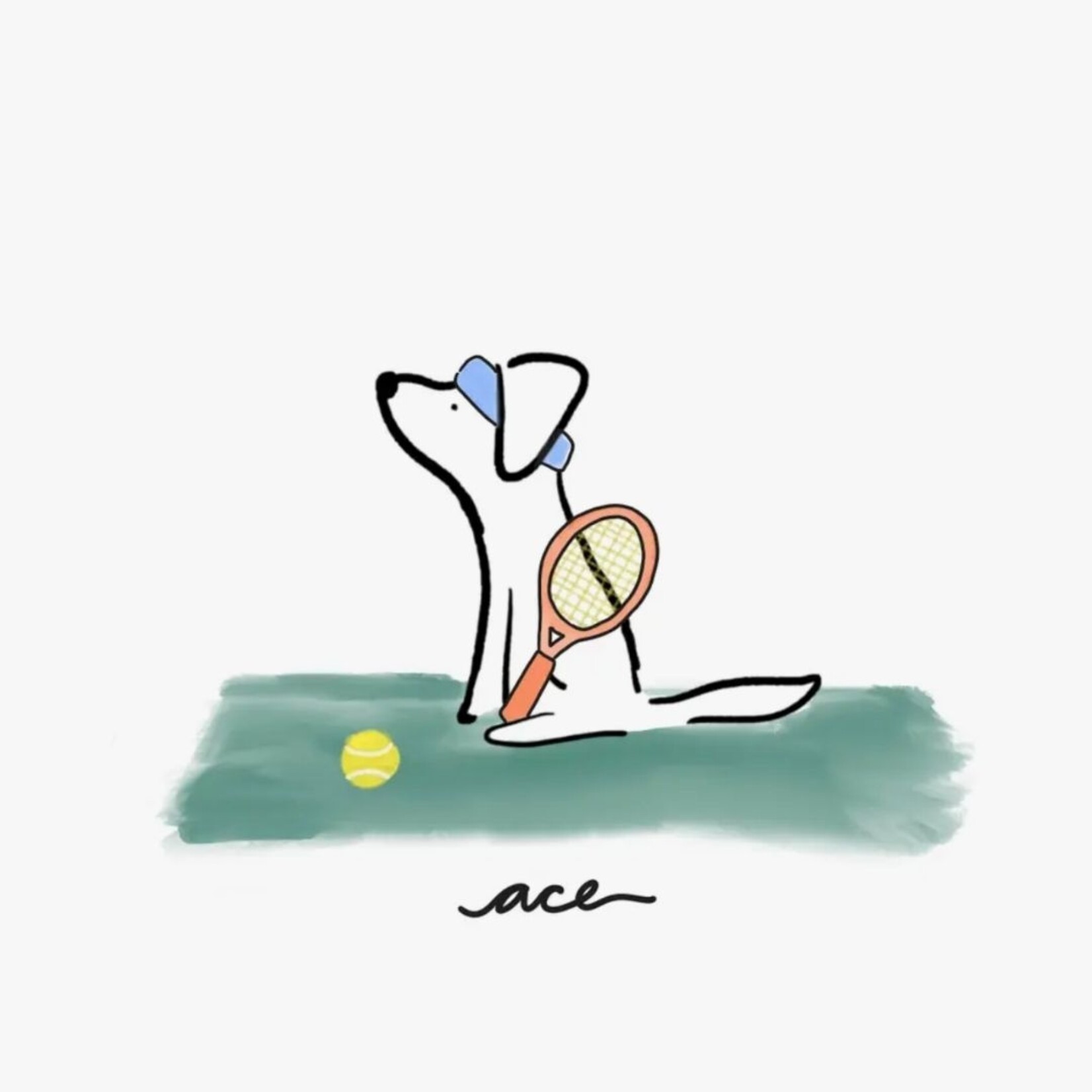 m. lynne designs ace tea towel