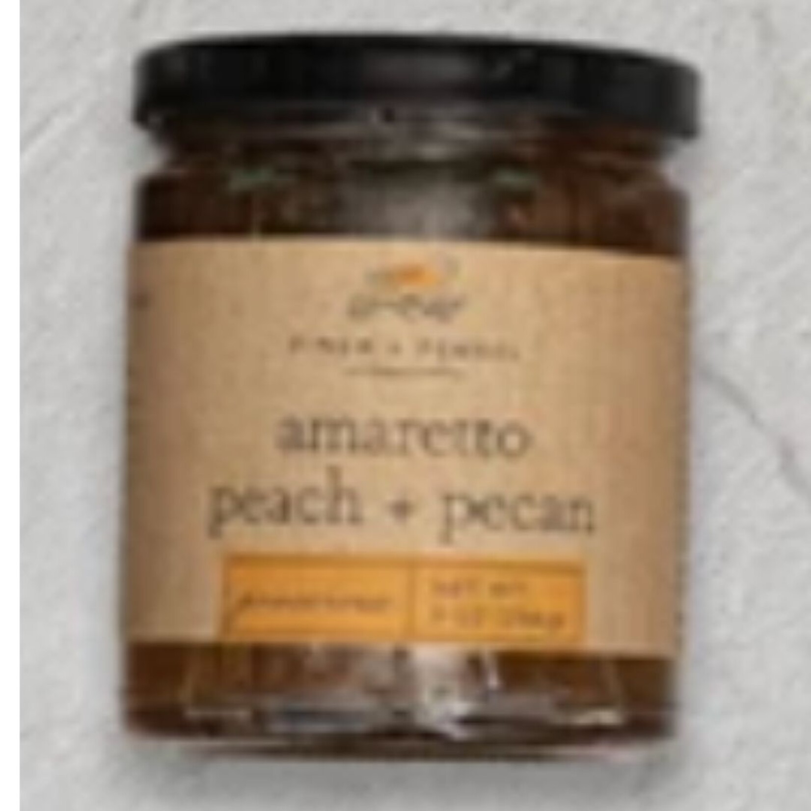 m. lynne designs amaretto peach & pecan preserves jam