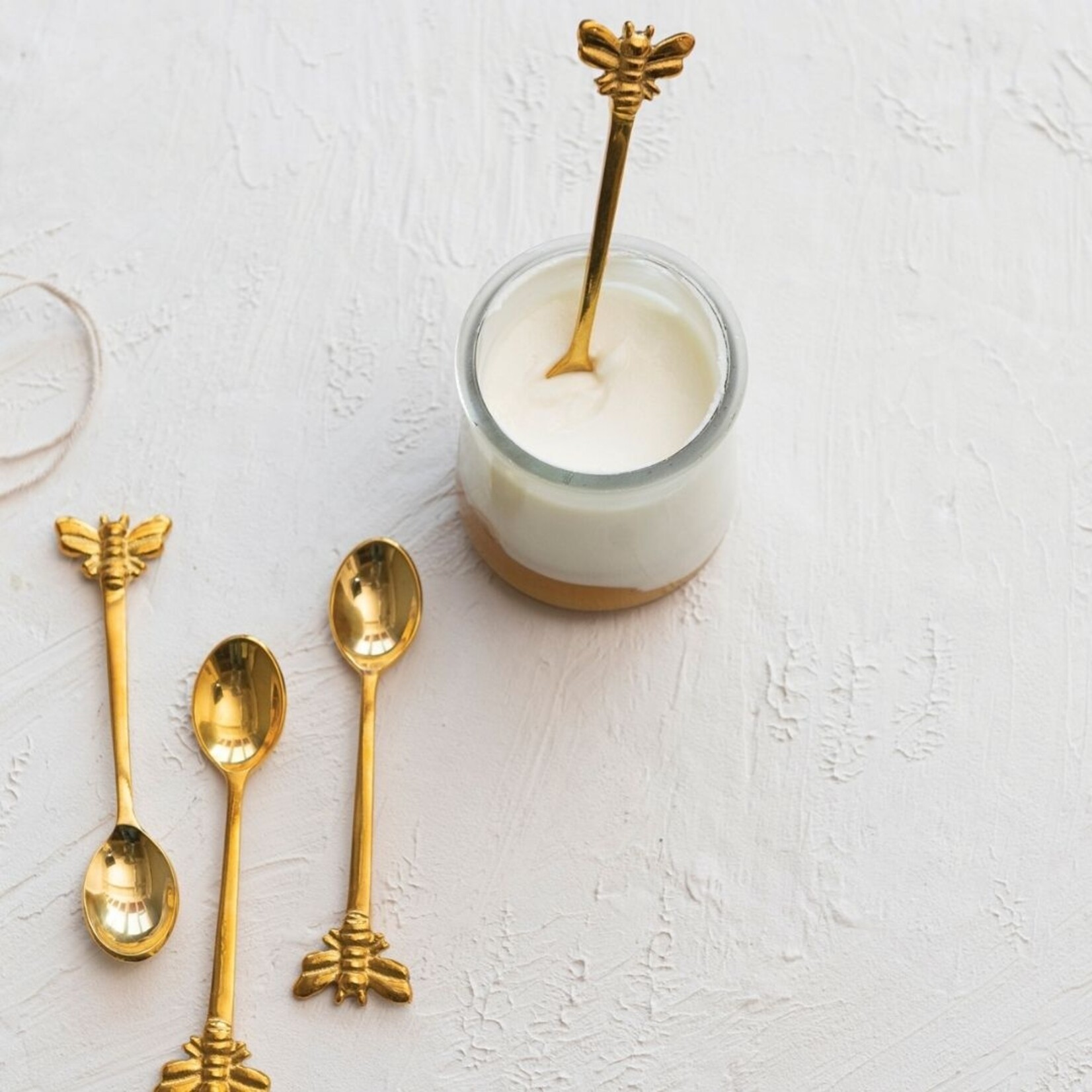 m. lynne designs brass bee spoon