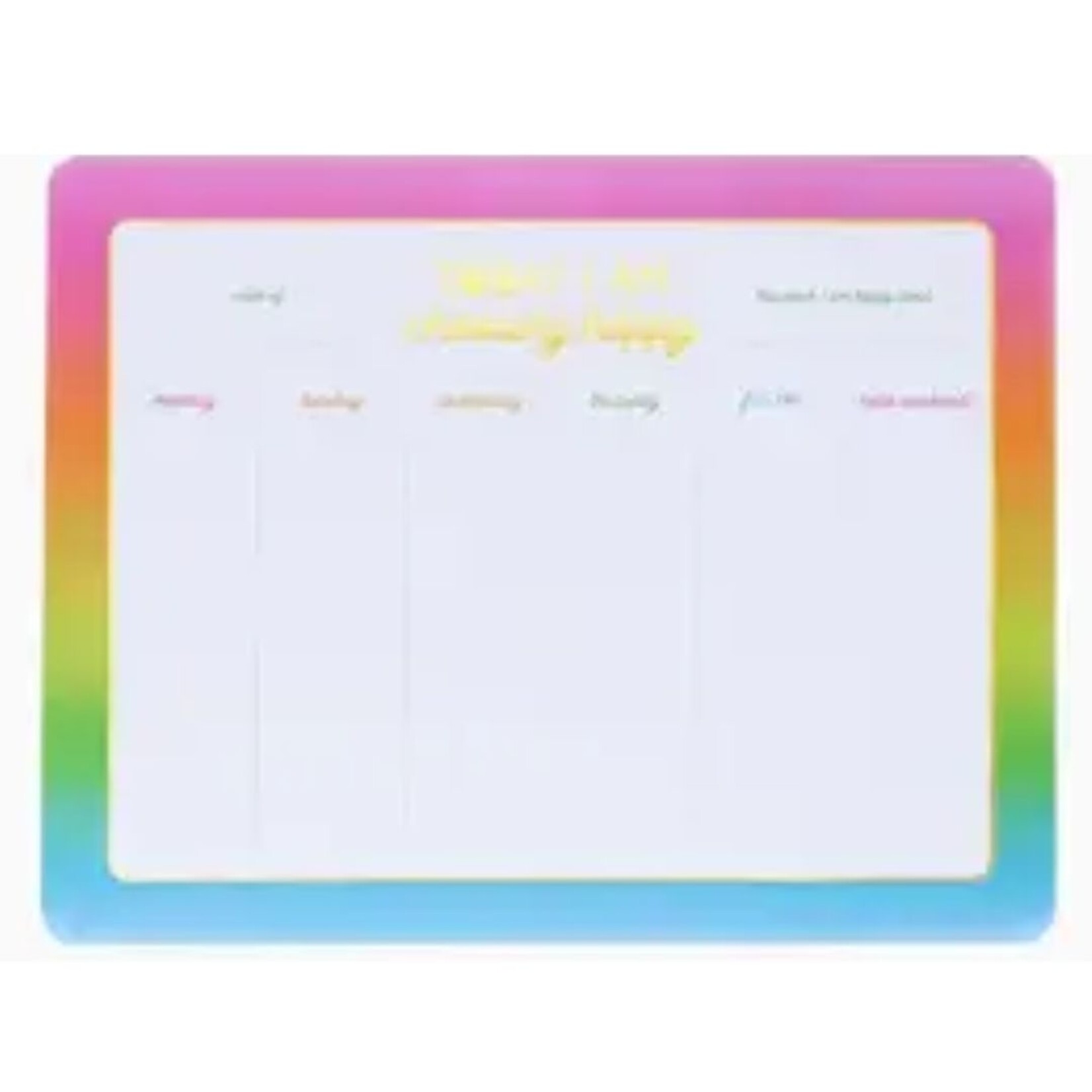 taylor elliott designs choose happy weekly planner notepad