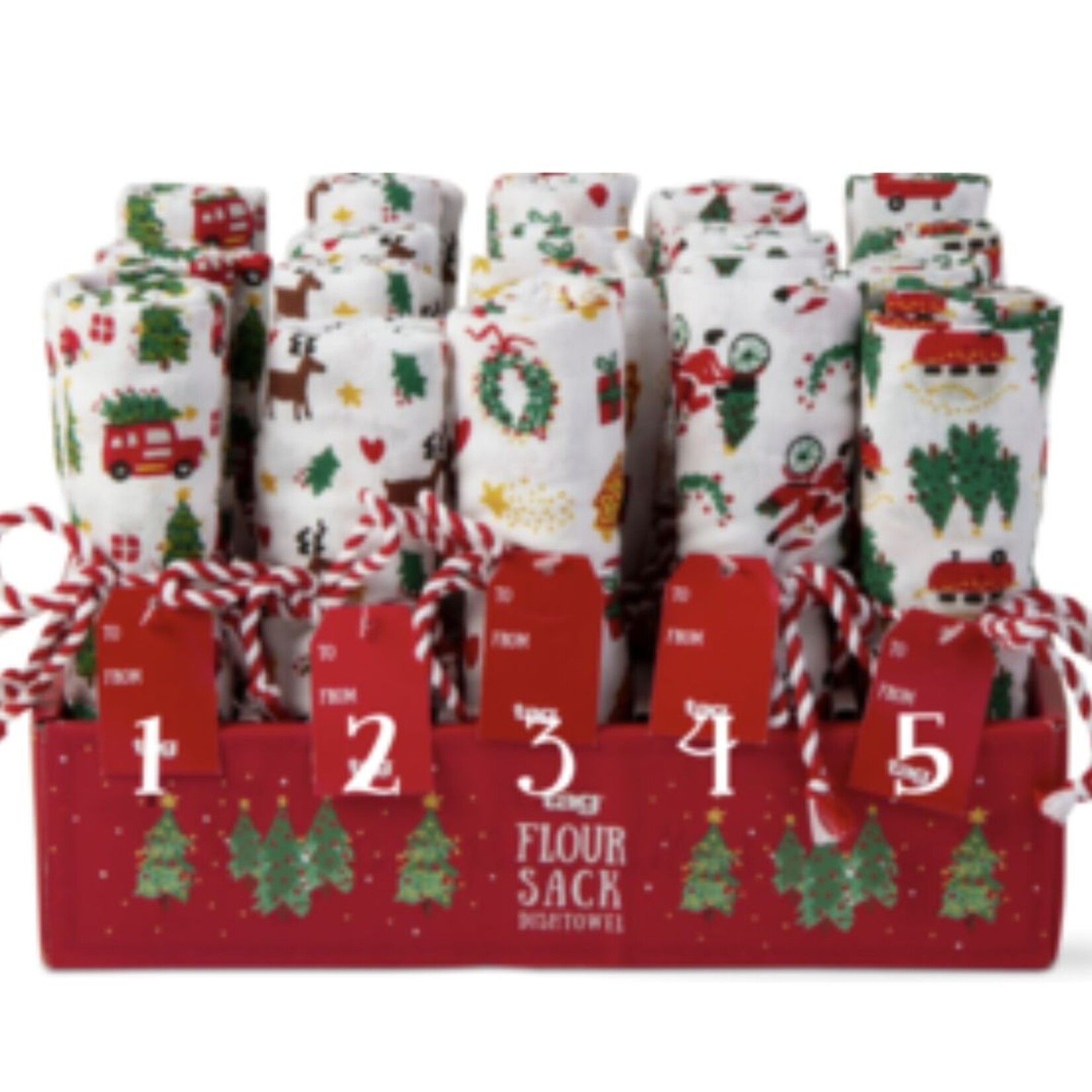 m. lynne designs christmas floursack towel