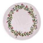 m. lynne designs christmas wreath dinner plate