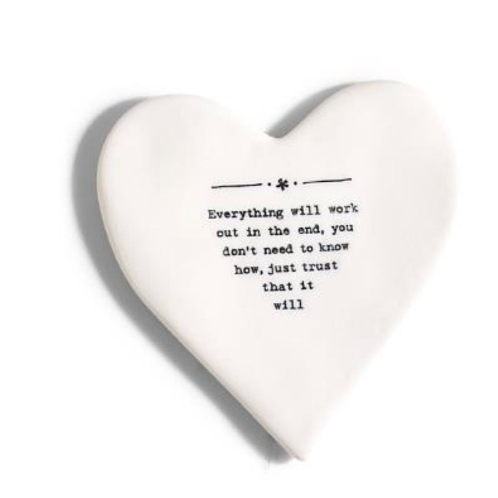 m. lynne designs coaster, heart coaster, everything will work out