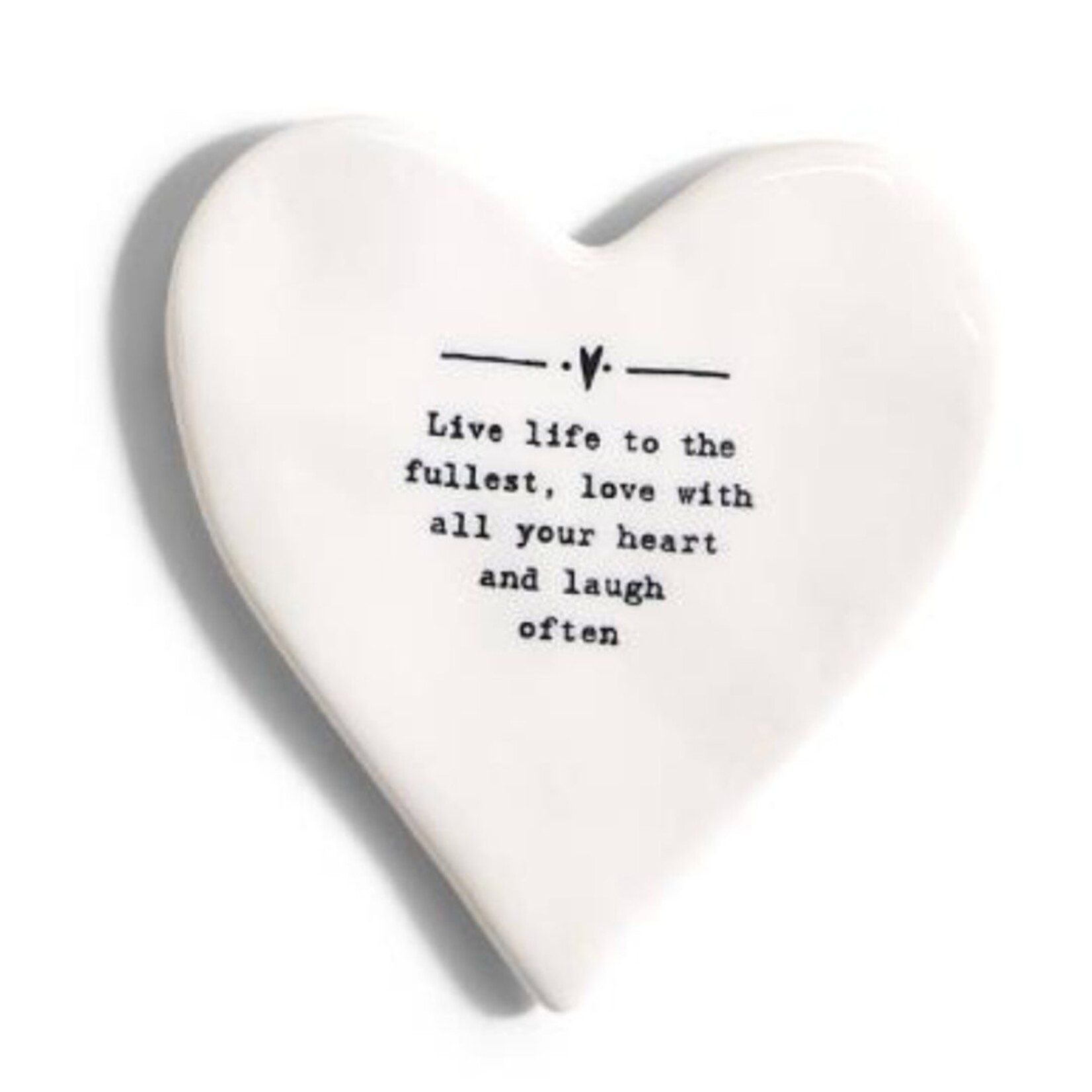 m. lynne designs coaster, heart coaster, life to the fullest