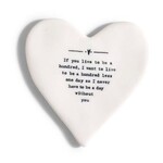 m. lynne designs live to be one hundred heart coaster